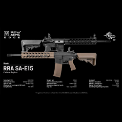 Réplica Specna Arms SA-E15 HT EDGE RRA Carbine Half-Tan