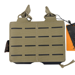 Conquer Double Rifle Mag Pouch TAN